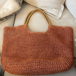 H&M straw beach bag